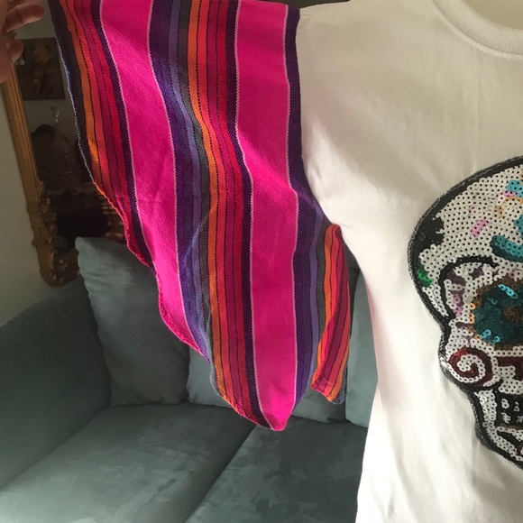 13 🖐 Handmade Skull Mexican style shirt - Picture 5 of 6